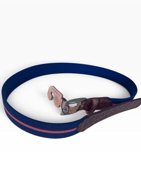 TB Phelps premium web belt with leather accents